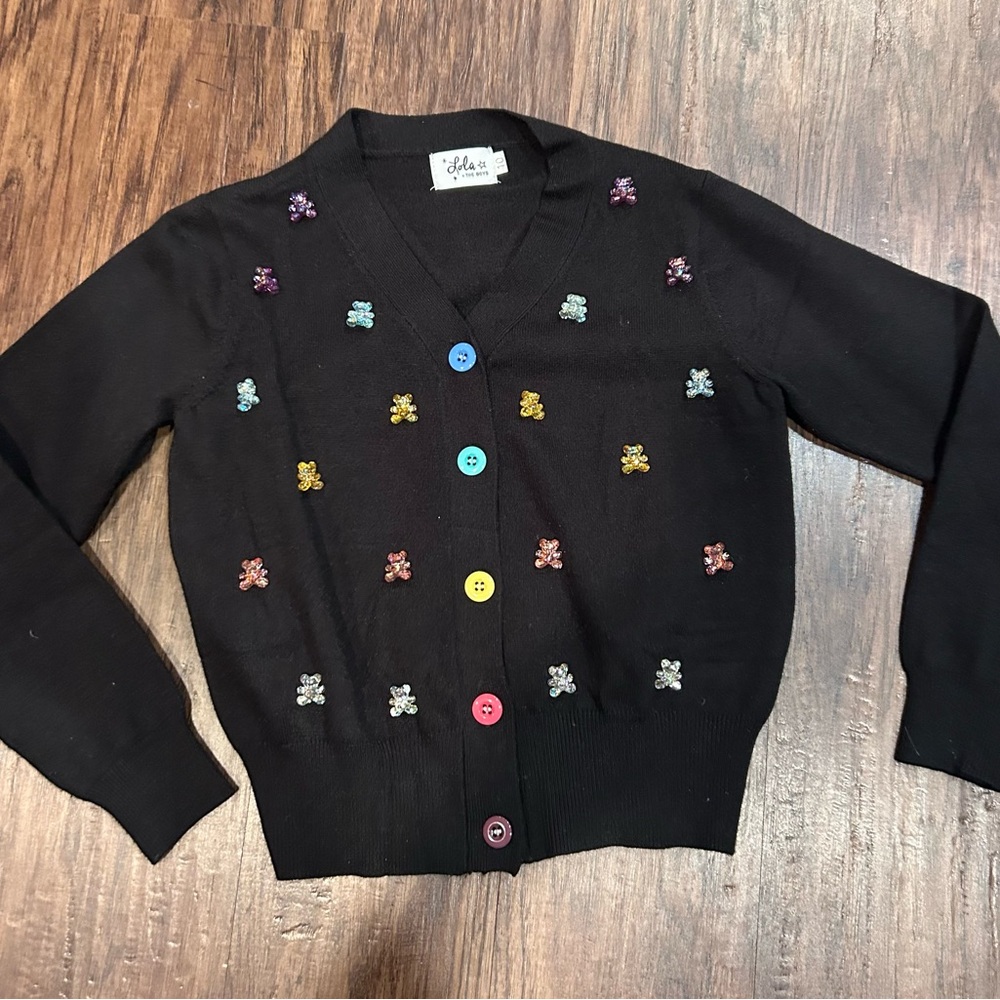 Lola and the Boys Gummy Bear Cardigan! Sz: 10. Never worn!